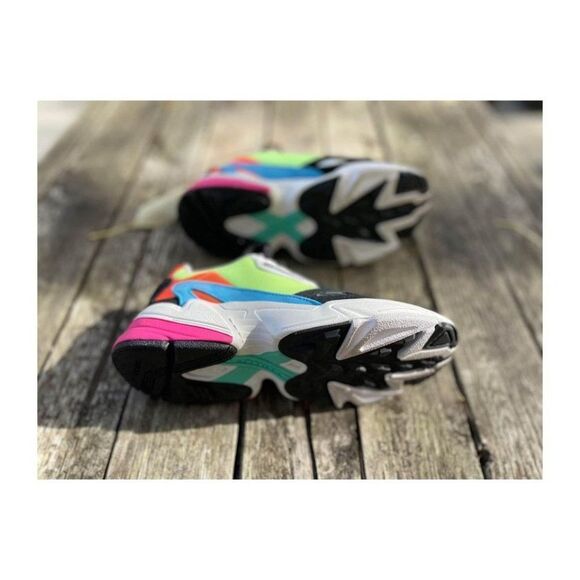 Adidas Falcon Torsion Neon Sneakers Multicolor Women’s Sz 5 - Picture 6 of 9